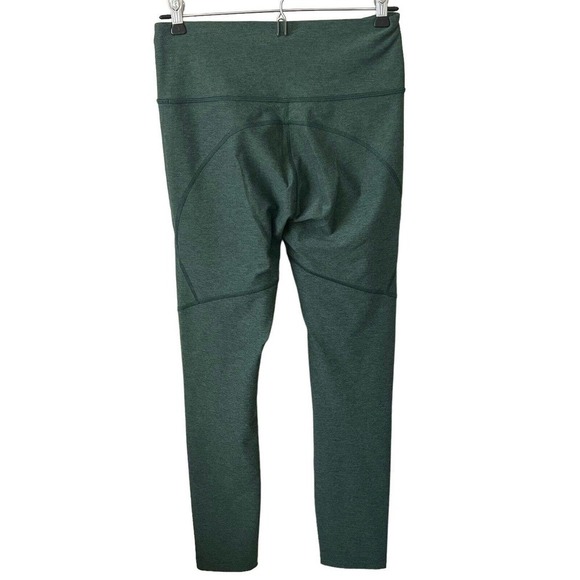 OUTDOOR Voices Green Cropped Leggings Small Heathered Evergreen Warm-Up - Picture 5 of 8
